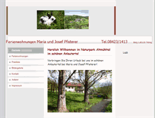 Tablet Screenshot of fewo-pfisterer.de